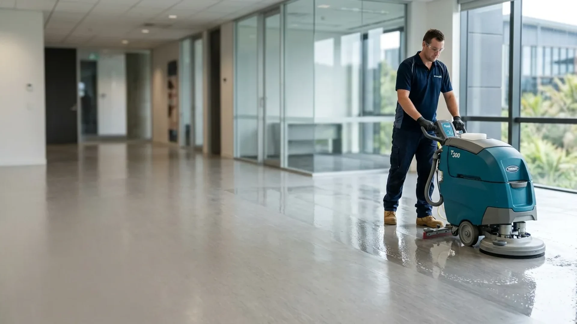 Surface and equipment relevant to Vinyl floor polishing Auckland